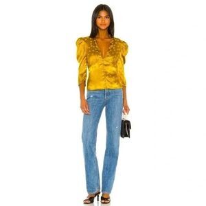 ✨REVOLVE LPA Harlow Sz Small Top Golden Hearts✨